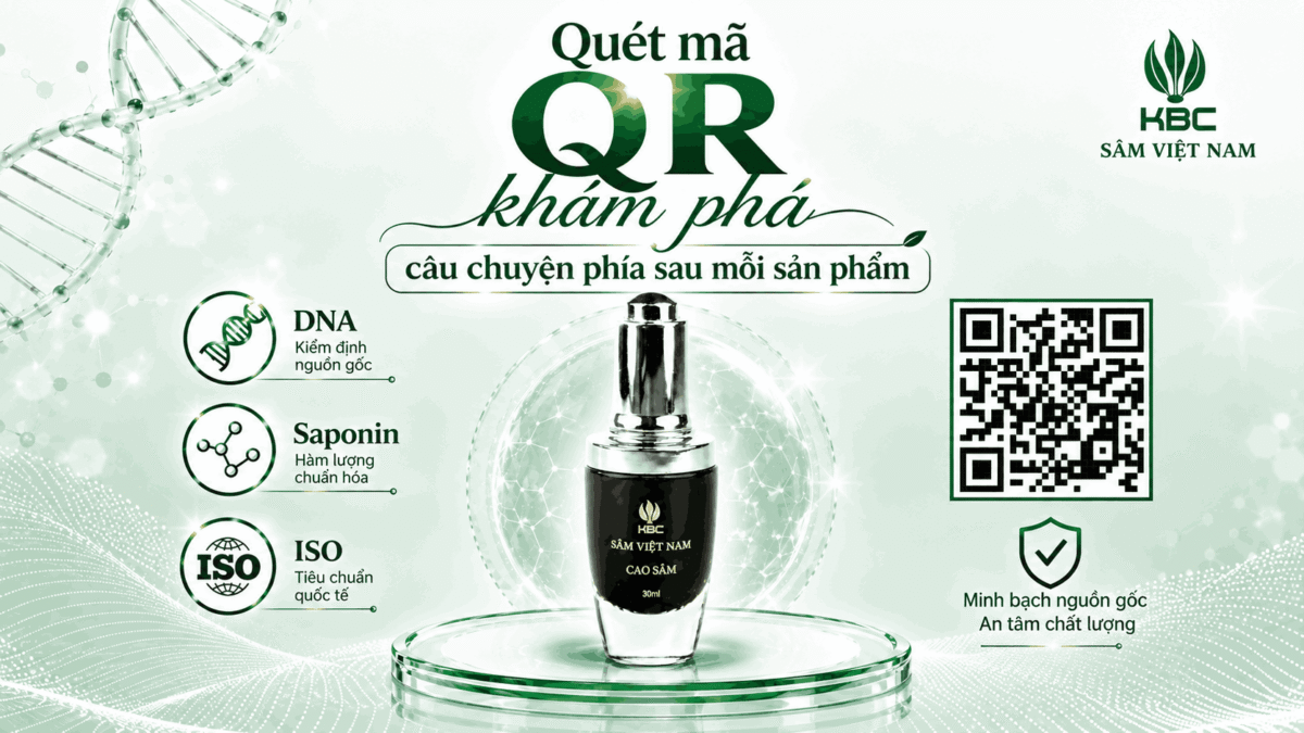 Số Hoá Sâm Ngọc Linh: DNA, QR & Công Nghệ Truy Xuất Nguồn Gốc Của KBC
